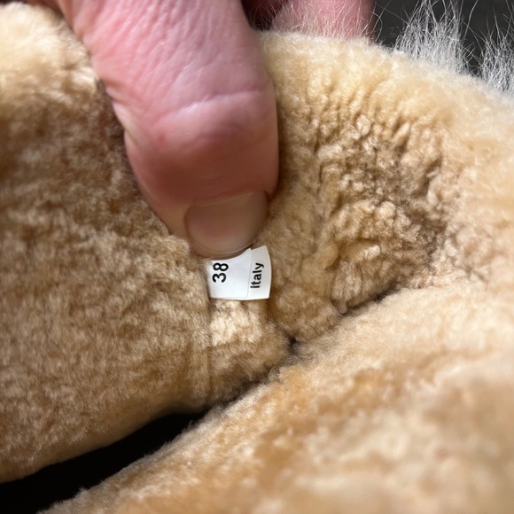 Montelliana 1965 Stella Shearling Boots Italian Size 7.5-8 EU 40 Chestnut Suede - Picture 6 of 12